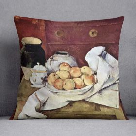 Still Life by Cezanne Cushion (Insert: With Insert, size: 20" X 20")
