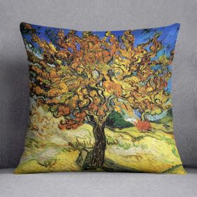 The Mulberry Tree by Van Gogh Cushion (Insert: With Insert, size: 18" X 18")