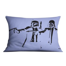 Banksy Pulp Fiction Star Wars Blue Cushion (Insert: Without Insert, size: 20" X 20")