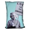 Banksy Love Is The Answer Light Blue Cushion