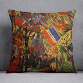 14 July in Paris by Van Gogh Cushion (Insert: With Insert, size: 20" X 20")