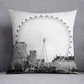 The London Eye Cushion (Insert: Without Insert, size: 20" X 20")