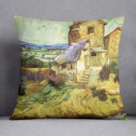 The Old Mill by Van Gogh Cushion (Insert: Without Insert, size: 14" X 14")
