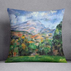 Mount St. Victoire by Cezanne Cushion (Insert: With Insert, size: 16" X 16")
