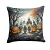 Orcs Spooky Halloween Throw Pillow Machine Washable, Indoor Outdoor Decorative Pillow for Couch, Bed or Patio, 18Hx18W