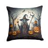 Witch Spooky Halloween Throw Pillow Machine Washable, Indoor Outdoor Decorative Pillow for Couch, Bed or Patio, 18Hx18W