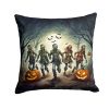 Zombies Spooky Halloween Throw Pillow Machine Washable, Indoor Outdoor Decorative Pillow for Couch, Bed or Patio, 18Hx18W