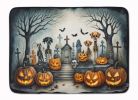 Pet Cemetery Spooky Halloween Memory Foam Kitchen Mat Machine Washable Anti-Fatigue Mat Cushion Comfort Bath Mat or Kitchen Rug