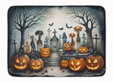 Pet Cemetery Spooky Halloween Memory Foam Kitchen Mat Machine Washable Anti-Fatigue Mat Cushion Comfort Bath Mat or Kitchen Rug (Default: Default)