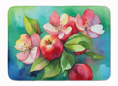 Arkansas Apple Blossom in Watercolor Memory Foam Kitchen Mat Machine Washable Anti-Fatigue Mat Cushion Comfort Bath Mat or Kitchen Rug (Default: Default)