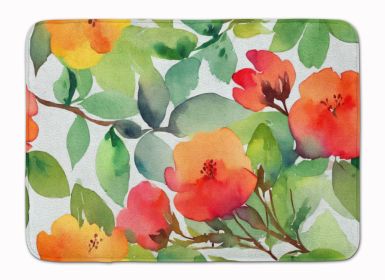 Connecticut Mountain Laurels in Watercolor Memory Foam Kitchen Mat Machine Washable Anti-Fatigue Mat Cushion Comfort Bath Mat or Kitchen Rug (Default: Default)
