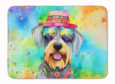 Schnauzer Hippie Dawg Memory Foam Kitchen Mat Machine Washable Anti-Fatigue Mat Cushion Comfort Bath Mat or Kitchen Rug (Default: Default)