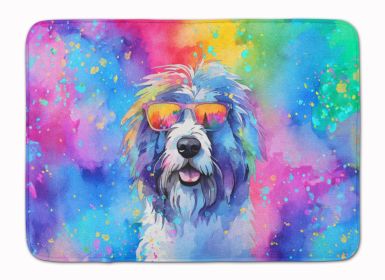 Old English Sheepdog Hippie Dawg Memory Foam Kitchen Mat Machine Washable Anti-Fatigue Mat Cushion Comfort Bath Mat or Kitchen Rug (Default: Default)