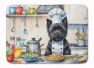Cairn Terrier The Chef Memory Foam Kitchen Mat Machine Washable Anti-Fatigue Mat Cushion Comfort Bath Mat or Kitchen Rug