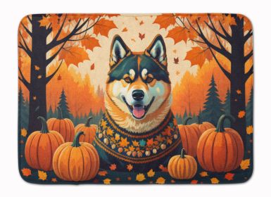 Akita Fall Memory Foam Kitchen Mat Machine Washable Anti-Fatigue Mat Cushion Comfort Bath Mat or Kitchen Rug (Default: Default)