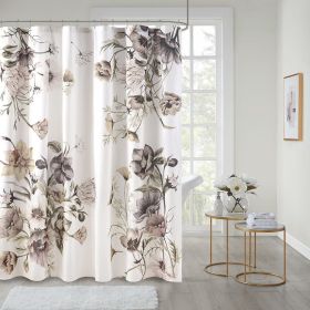 Printed Cotton Shower Curtain (Color: as Pic)