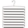 Metal Hanger 8 Tier Swing Arm | Space Saving Clothing Hangers with Foam Padding, Removable Arms, Alloy Steel Construction for Durability
