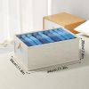 Foldable Clothes Storage Box with Viewing Window - Heavy-Duty Organizer Box, Stackable Closet Organizer for Wardrobe, Under-Bed