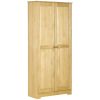 67" Pinewood Kitchen Pantry Storage Cabinet, Freestanding Cabinets with Doors and Shelves, Dining Room