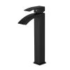 Waterfall showerhead bathroom faucet, single handle bathroom sink faucet