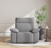 Power Recliner Chair, Modern Teddy Fabric Electric Reclining Sofa