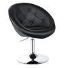 1 Piece Adjustable Modern Swivel Round Tufted Chair