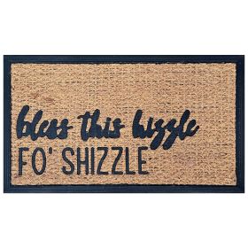 Funny Coir Doormat Hello There Welcome Front Porch Decor Doormat for The Entrance Way Outdoor with Heavy-Duty Non Slip Coconut Coir Doormat 30x17 inch (size: 30x17inch)