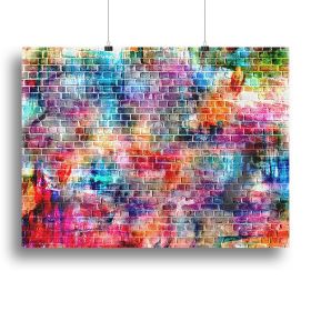 Colorful wall painting art Canvas Print or Poster (type: Poster Print, size: 24" x 16" / 60cm x 40cm (approx))