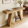 140cm Console Table in Country House Style with Storage Space Sofa Table Rustic Design Living Room Furniture
