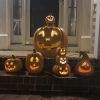Lantern Halloween Pumpkin Lights- Waterproof Pre-lit Pumpkin Lighted JackoLantern for Halloween Porch, Party, Front Door