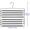 Metal Hanger Space Saving for Closet Organization | Heavy Duty Foam Padding, Non-Slip & Removable Trouser Bar for Convenient Functionality