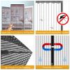 Magnetic Screen Door with Heavy Duty Magnets and Diamond Mesh Curtain