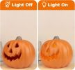 Lantern Halloween Pumpkin Lights- Waterproof Pre-lit Pumpkin Lighted JackoLantern for Halloween Porch, Party, Front Door