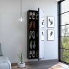 Baltimore Wall Mounted Shoe Rack, Mirror, Single Door, Ten Shoes Capacity
