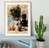 Vase with Flowers Coffeepot and Fruit by Van Gogh Framed Print