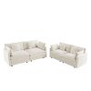 2 - Piece Living Room Set , 2 Pieces Upholstered Loveseat and Couch for Home Office Lounge, Sofa Set of 2