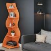 Modern Wall Corner Bookshelf Bookcase