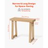 36 in Console Table, Modern Desk Behind the Couch, Wooden Rectangle Entrance Desk, Narrow Long Sofa Table Accent Stand, Ideal for Hallway, Bedroom