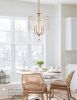 4 - Light Dimmable Crystal Chandelier