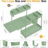 3 Pack Multi-Purpose Under Sink Organizers and Storage, 2026 L-Shaped Pull Out Cabinet Organizer for Bathroom & Kitchen