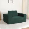 Compression Human Dog Sofa Bed for Adult & Pets,Modern Floor Couch With Pillow for Living Room Bedroom,Corduroy Fabric,No Assembly Required