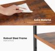 3 layer coffee table with adjustable height, small bedside table, storage shelf, suitable for bedroom, living room, office space saving