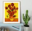 Still Life Vase with Fifteen Sunflowers 3 by Van Gogh Framed Print