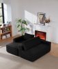 96.9" Cloud Sectional Couch with L-Shape Chaise,Modern Modular Sofa with Deep Seat, Upholstered Couches for Living Room Bedroom,No Assembly Required