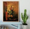 Vase with Carnations and Roses and a Bottle by Van Gogh Framed Print