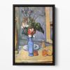 Still Life with Blue vase by Cezanne Floating Framed Canvas
