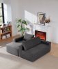 96.9" Cloud Sectional Couch with L-Shape Chaise,Modern Modular Sofa with Deep Seat, Upholstered Couches for Living Room Bedroom,No Assembly Required