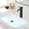 Waterfall showerhead bathroom faucet, single handle bathroom sink faucet