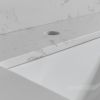 Montary bathroom vanity top stone carrara white new style tops with rectangle undermount ceramic sink and back splash