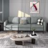 Convertible Sofa Couch with Magazine Pockets 3-Seat with 2 USB Port